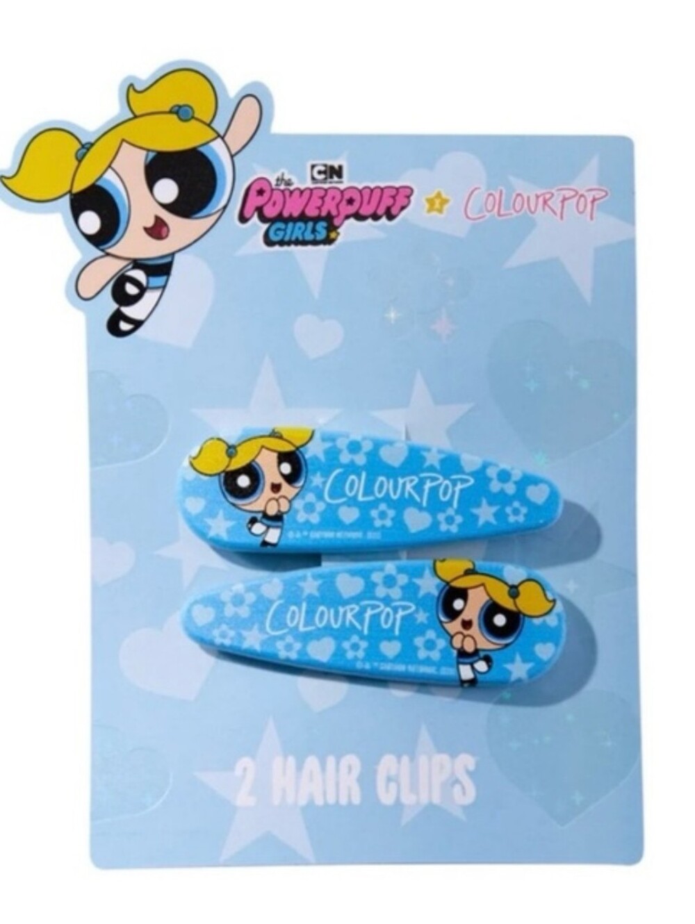Colourpop x The Powerpuff Girls RARE 2pc Hair Clips NWT